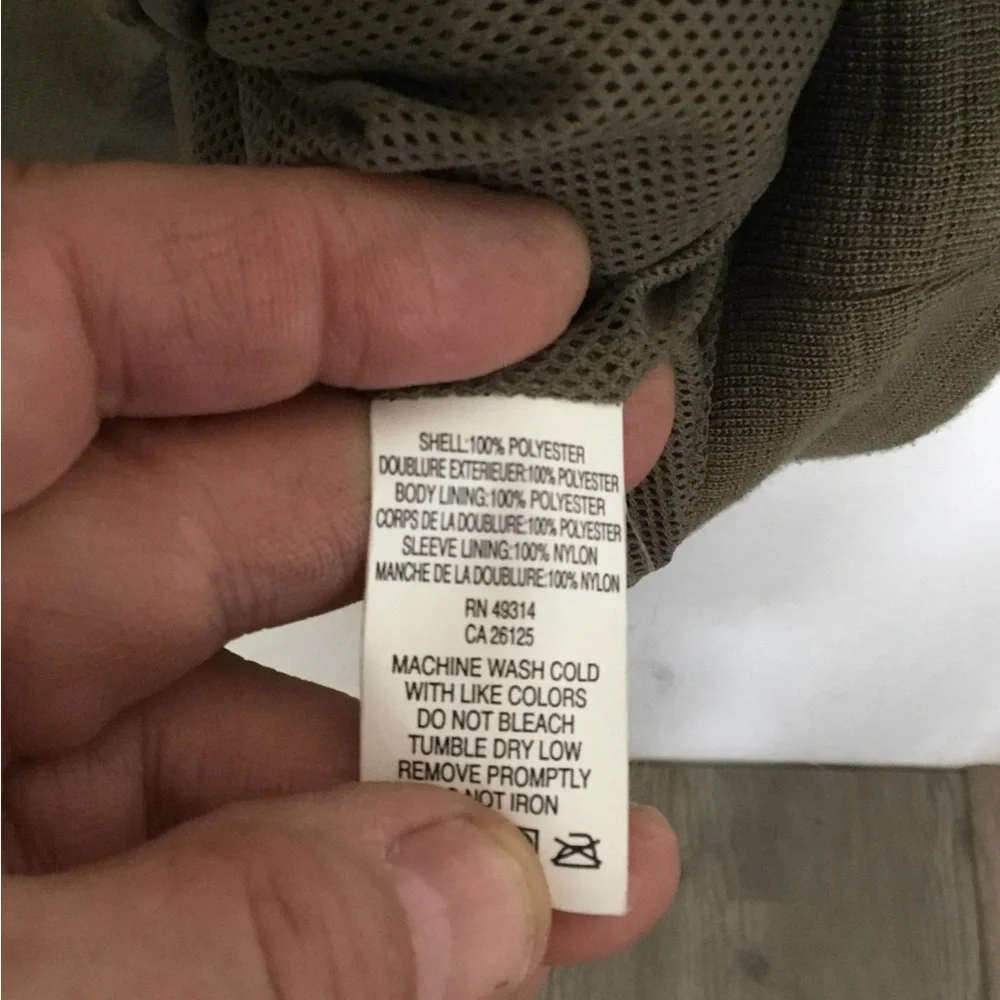 Marine corps v neck olive drab pullover jacket size XL